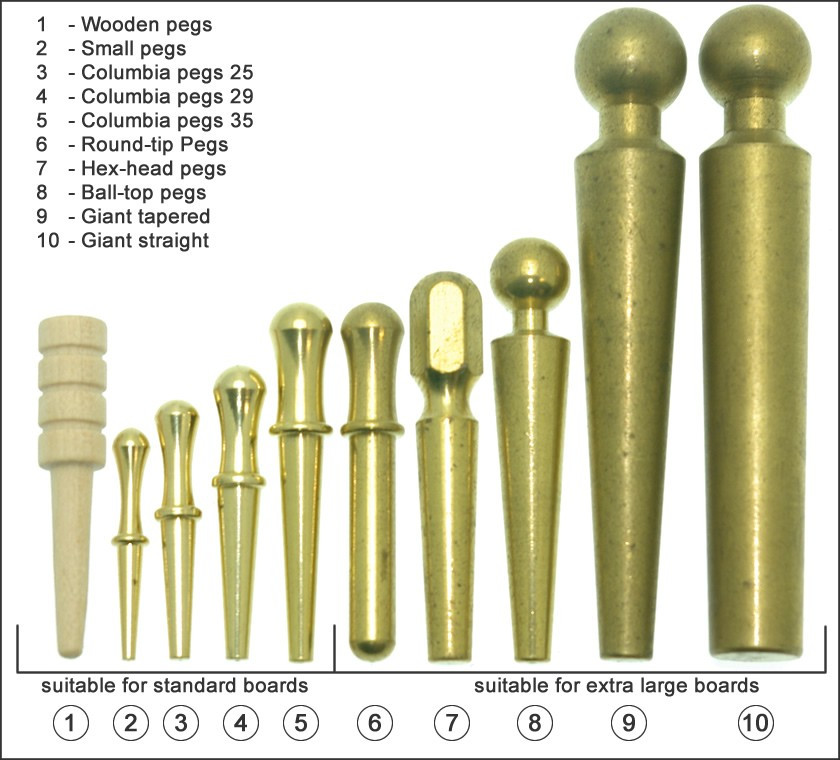 Giant Cribbage Pegs