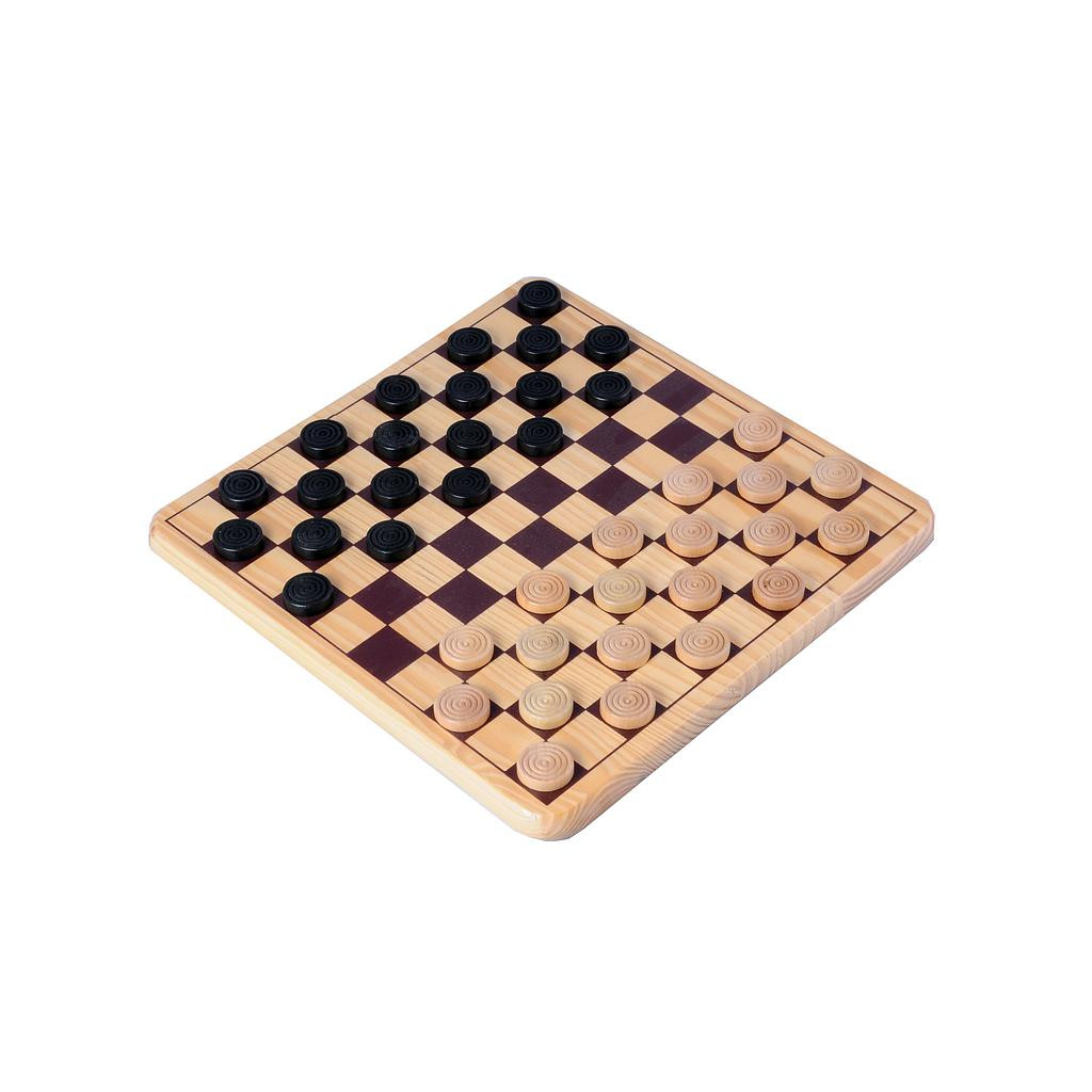 Wooden Draughts / Checkers set