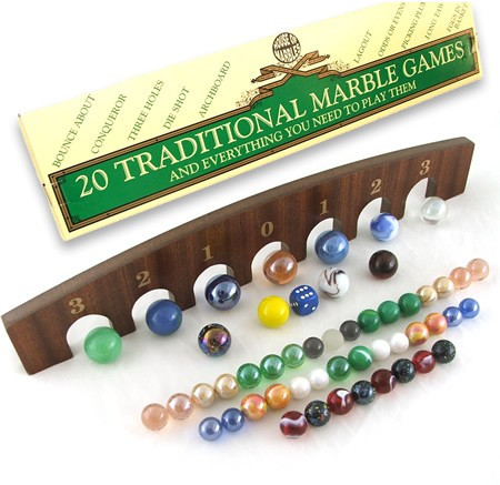 20 Traditional Marble Games In A Box