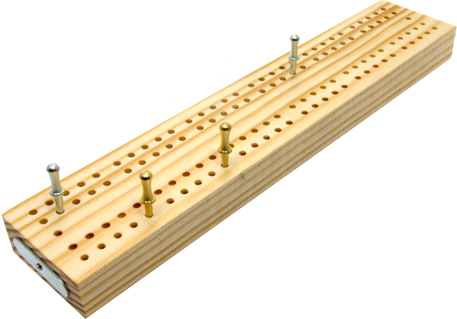 Wooden British cribbage board - 24cm (9")
