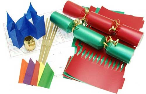 Deluxe Christmas Cracker Kit 35cm - Red & Green - 6 Pack