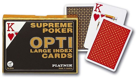 Piatnik Opti Poker Size Double Card Decks