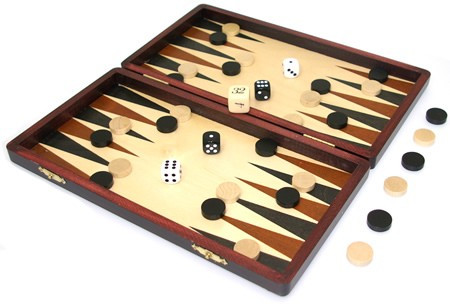 Wooden Folding Backgammon