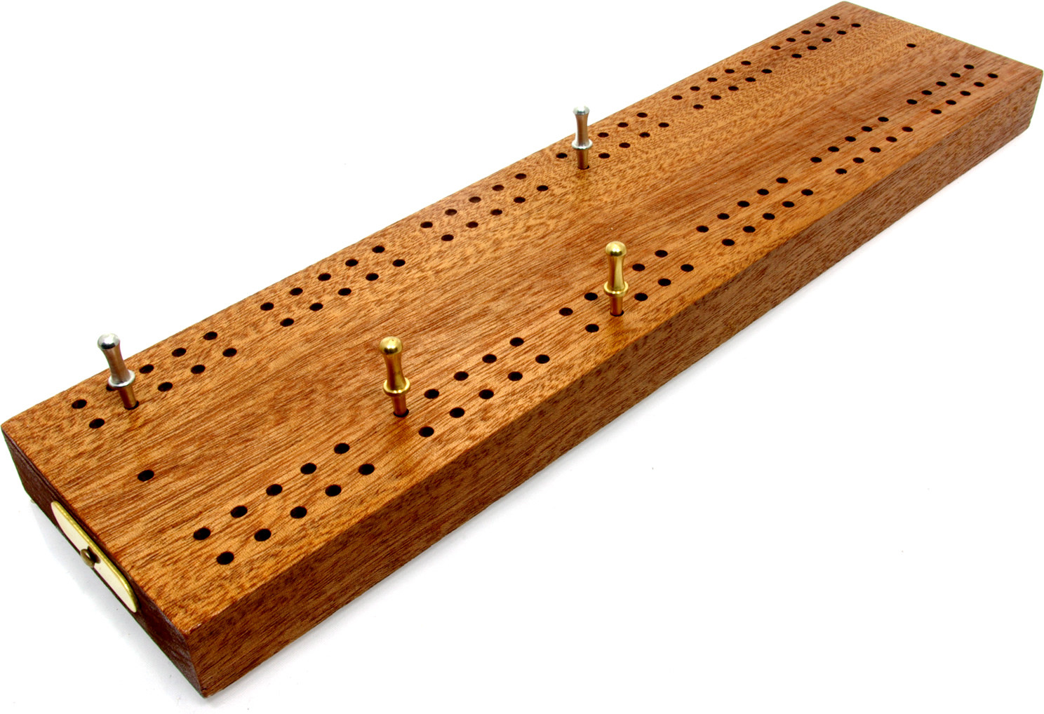 Hardwood British cribbage board - 30cm (12")
