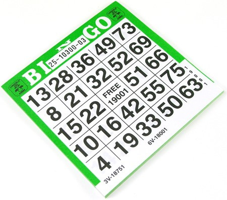 75 Ball Bingo Cards