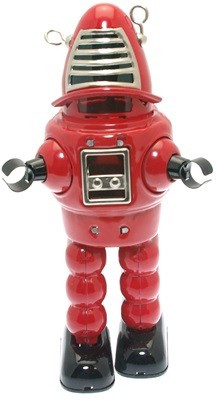 Red Sparking Space Robot