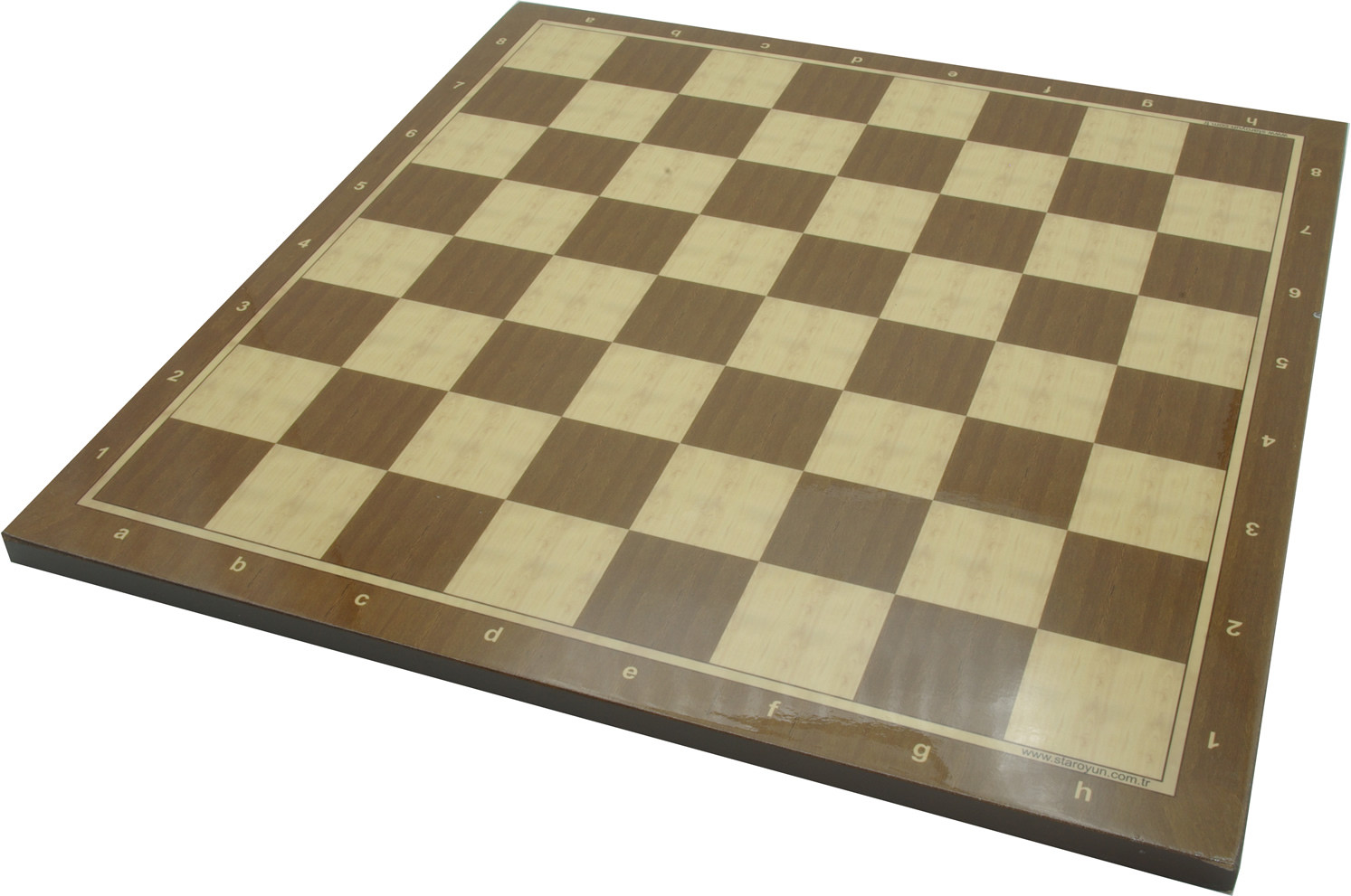 Wood Chess Board No 2 - 37 x 37cm, Sycamore & Walnut
