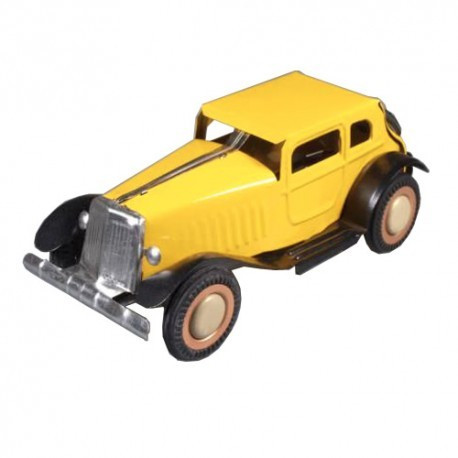 Oldtimer Automobile - yellow  - Tin Toy / retro / clockwork toy car