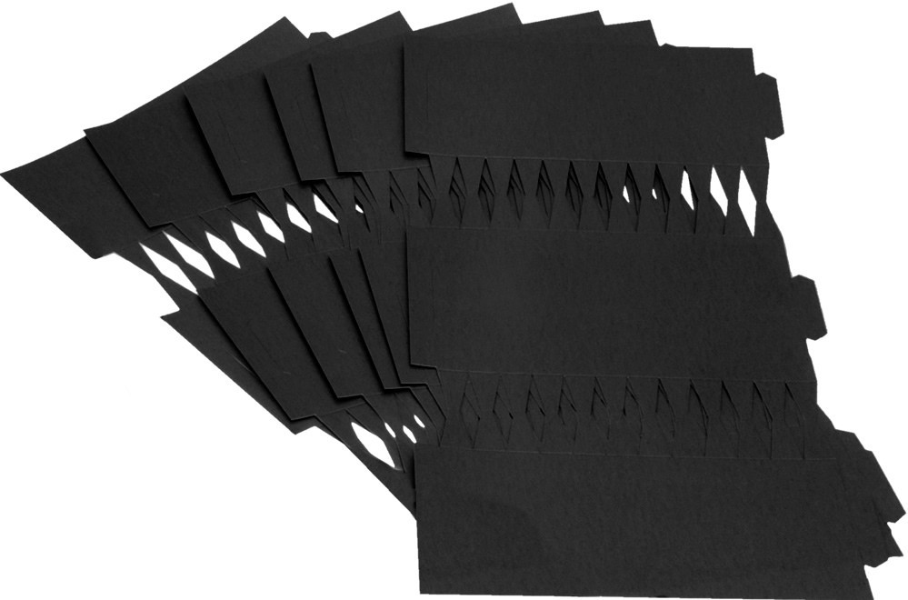 Cracker Kit Card Blanks 35cm - Black - 6 Pack