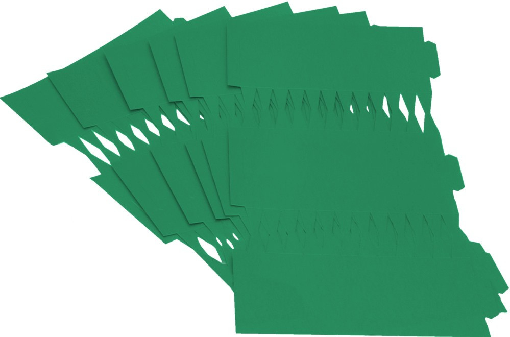 Cracker Kit Card Blanks 35cm - Green - 6 Pack