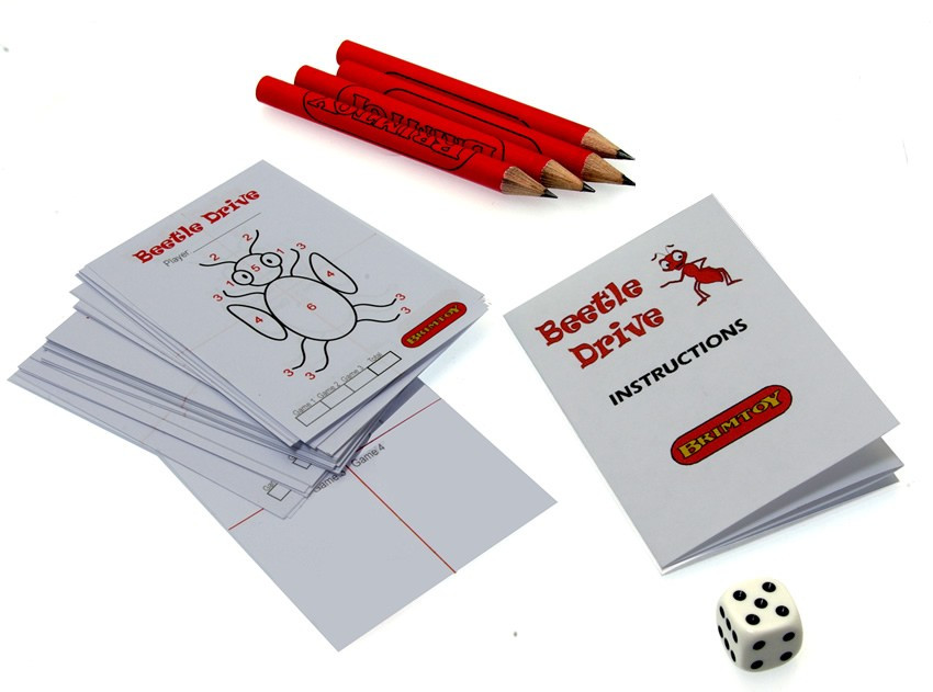 Miniature Beetle Drive game. Ideal Christmas Cracker filler