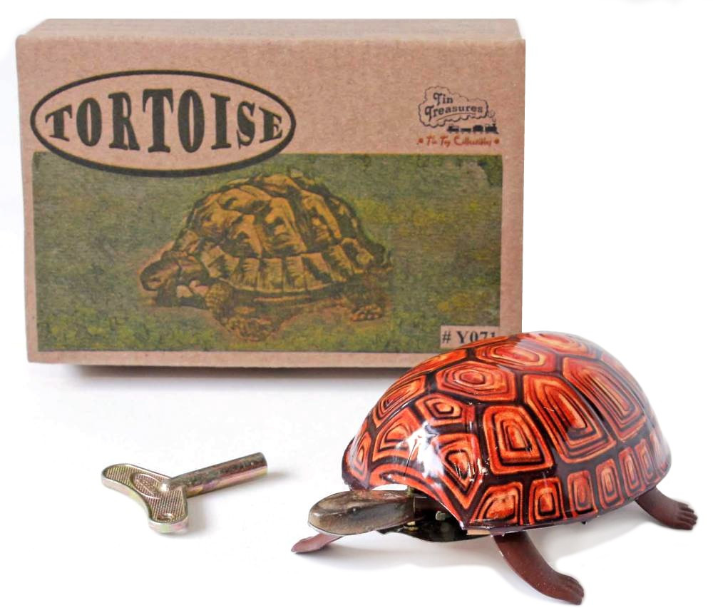 Tin toy walking tortoise
