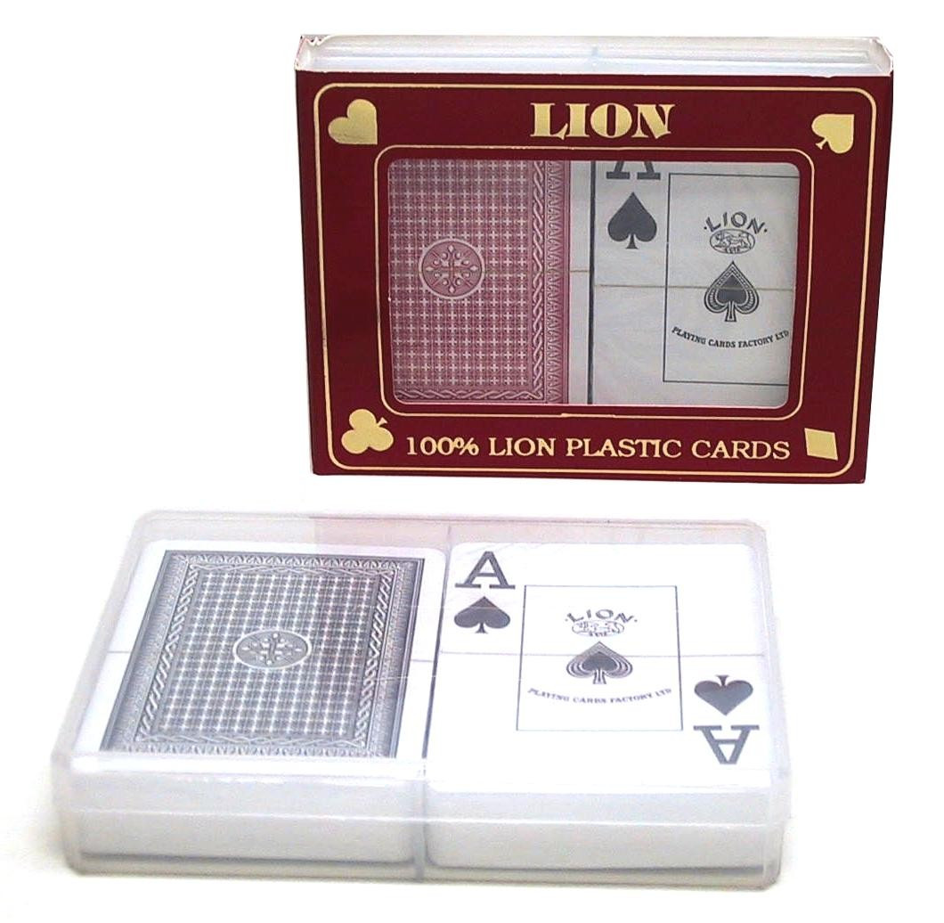 large index twin deck 100% Plastic Poker cards