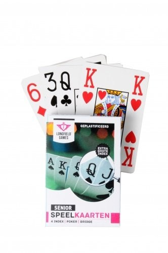 SENIOR Large Index single pack playing cards