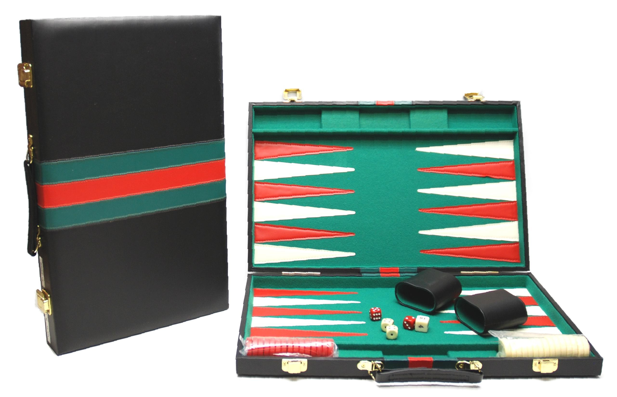 15" Vinyl backgammon folding case