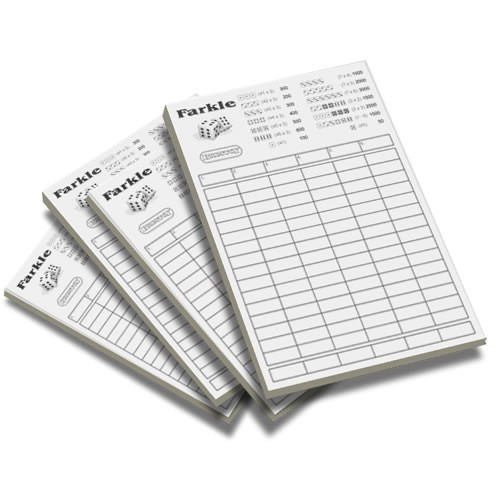 Farkle score pads x4