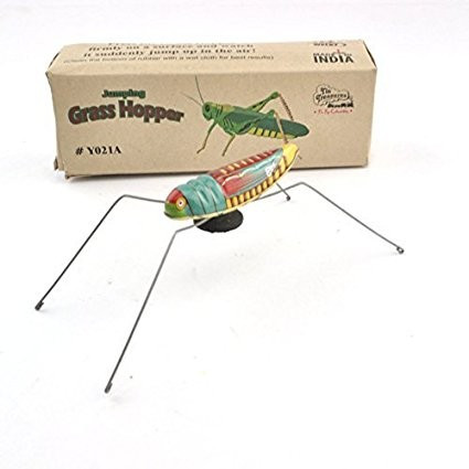 Tin toy grasshopper