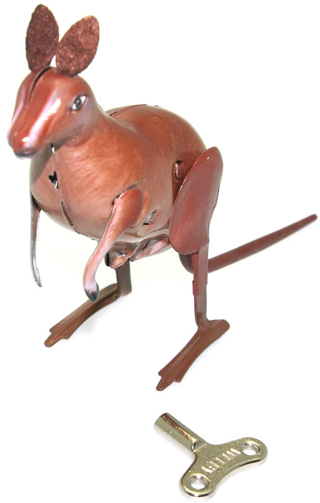 Hopping Kangaroo tin toy