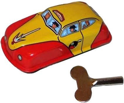 Taxi cab. Tin Toy / retro / clockwork toy car