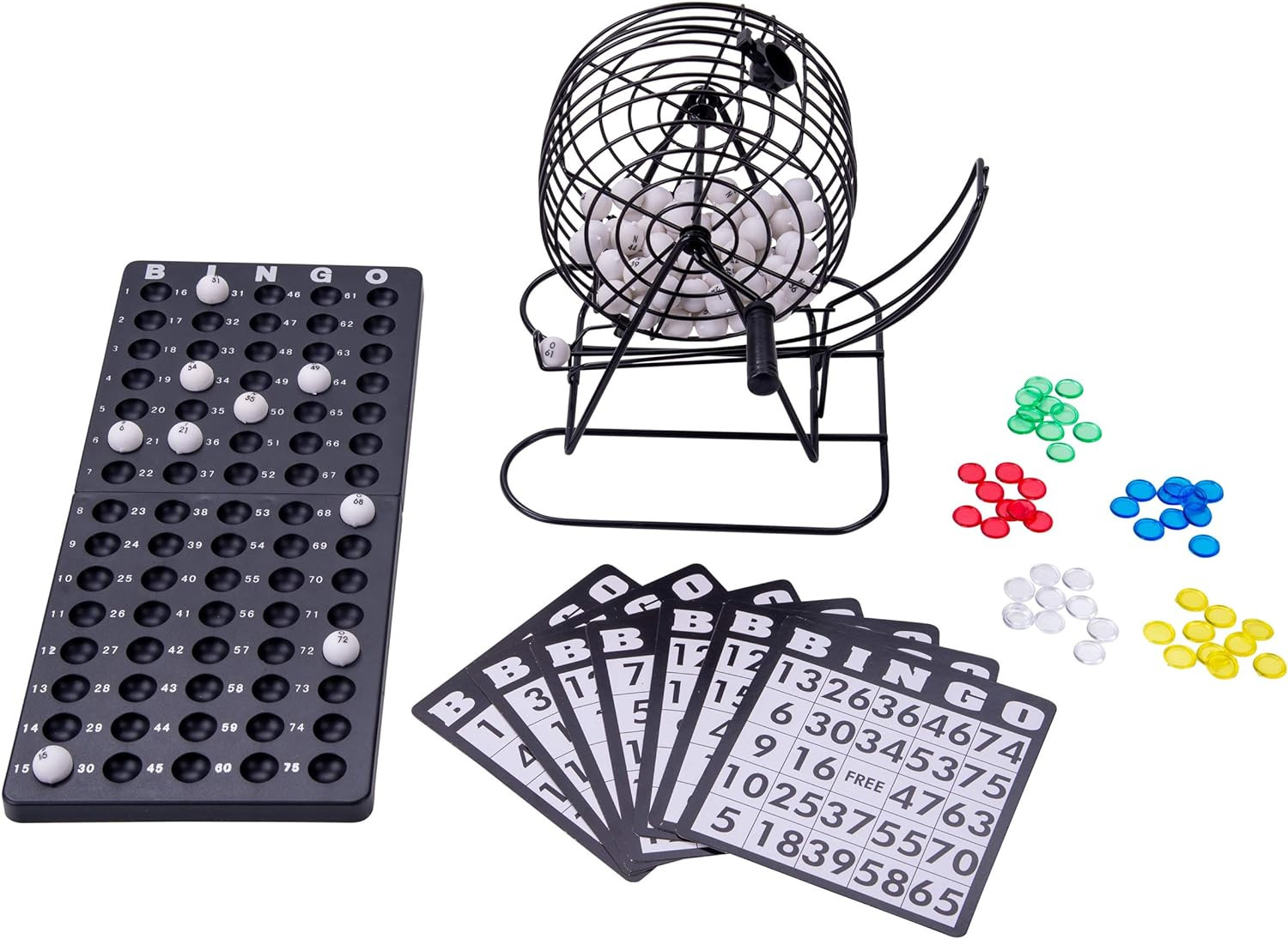 Complete bingo Set with bingo cage 75 ball bingo