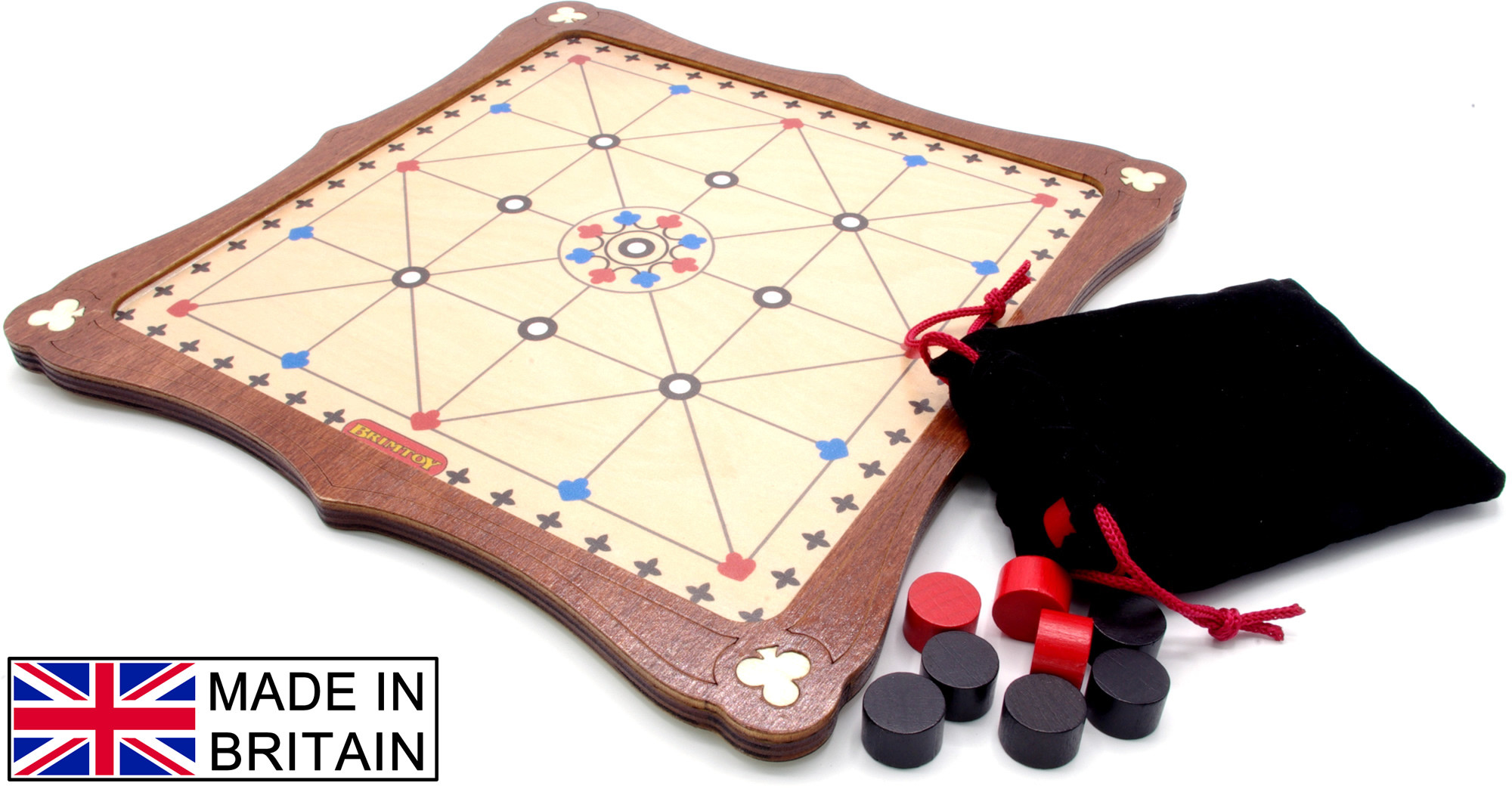 Alquerque traditional wooden board game