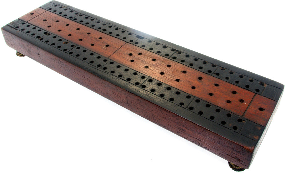 Mahogany cribbage board