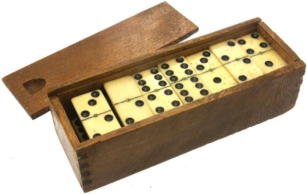 Bone & Ebony dominoes