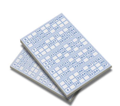 Bingo replacement pads - A6
