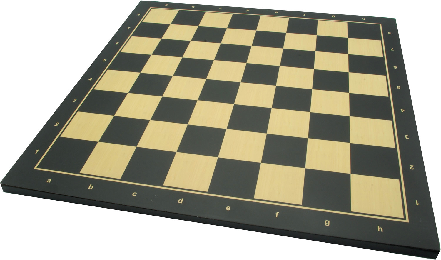 Wood Chess Board No 3 - 45 x 45cm, Black & Natural