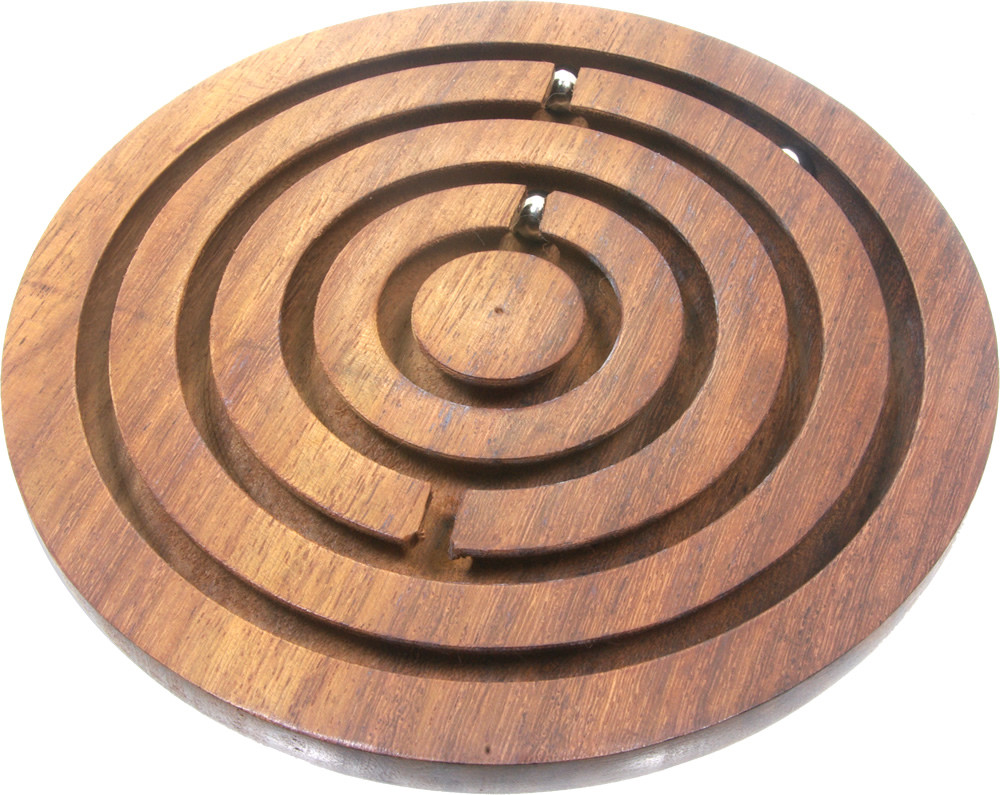 Wooden labyrinth/ maze puzzle