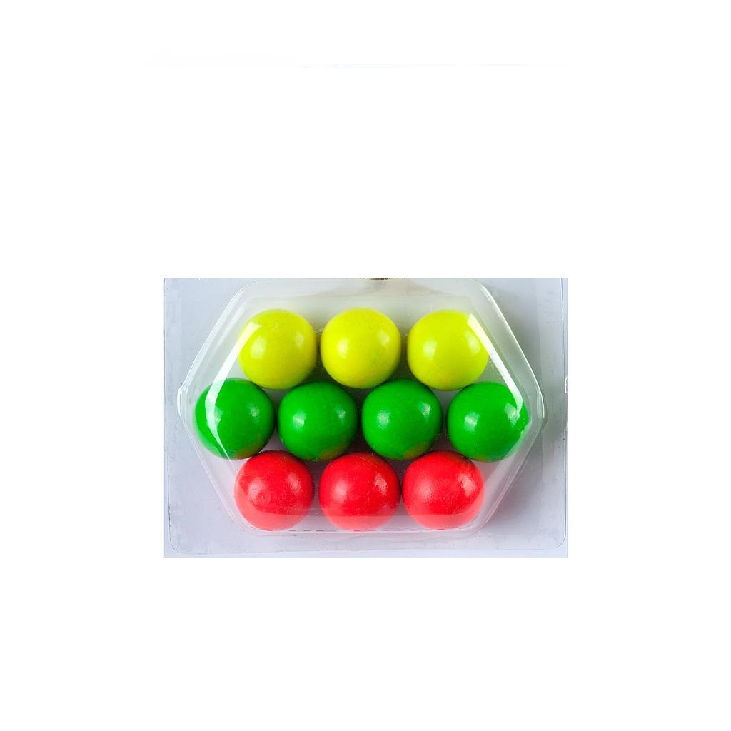 10 wooden Pétanque/Boules jacks 3 assorted colours