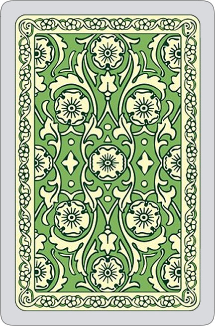 Autumn colours single card deck, green