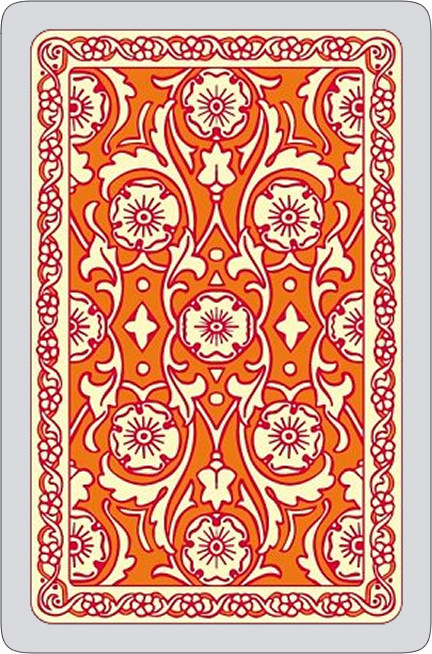 Autumn colours single card deck, orange