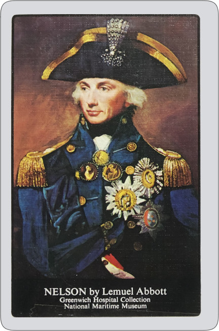 Lord Nelson playing cards.