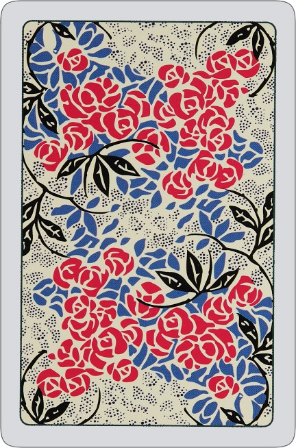 Roses Playing Cards - cream
