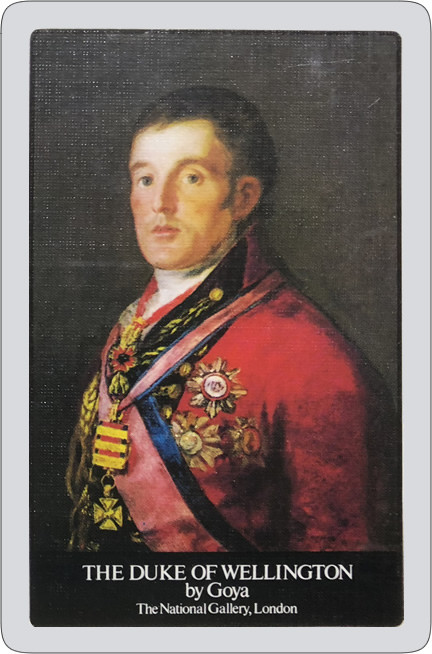 Duke of Wellington playing cards.