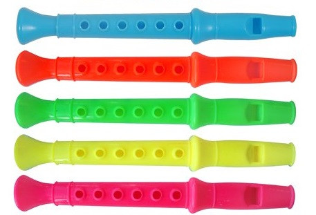Small Plastic Flute - 6 Pack
