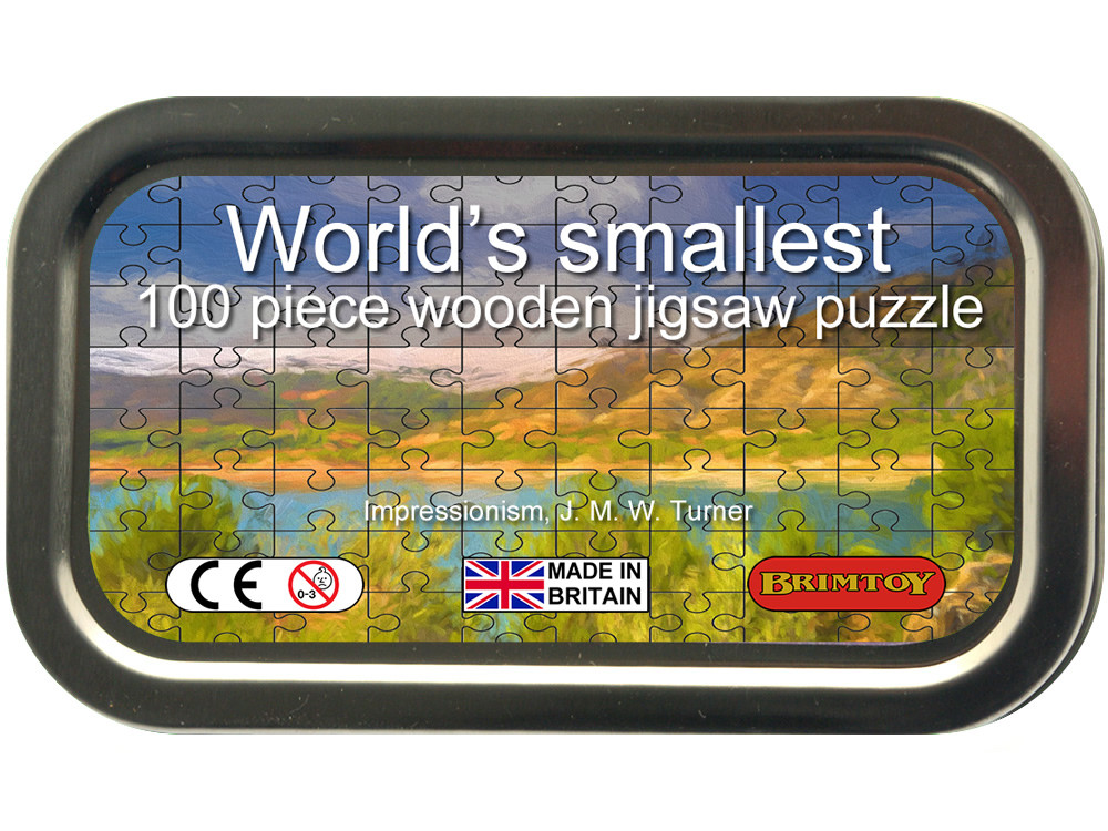 World's smallest wooden jigsaw puzzle, Turner