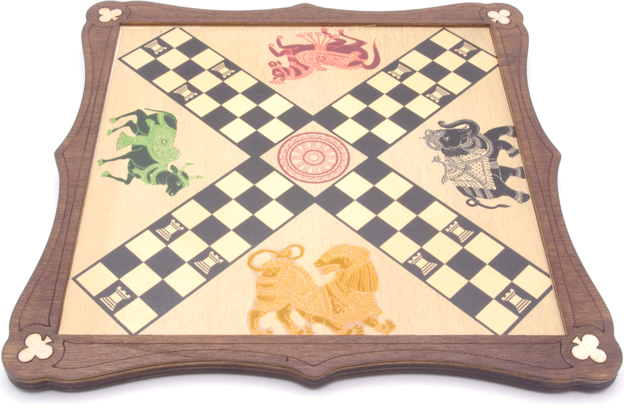 Pachisi traditional wooden board game