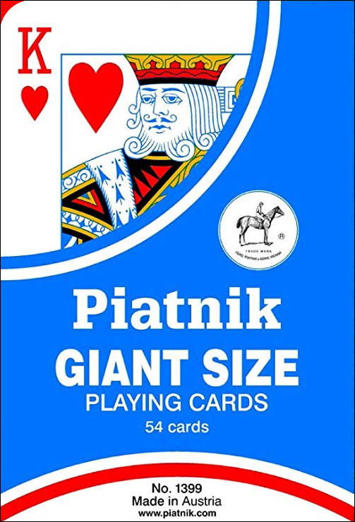 Piatnik Giant playing cards - 18 x 12cm