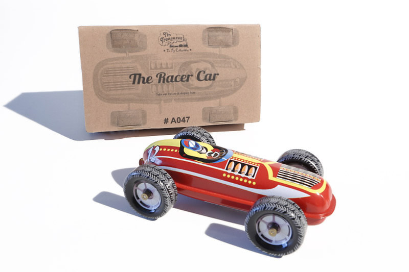 Tin treasure Racecar No12 clockwork tin toy
