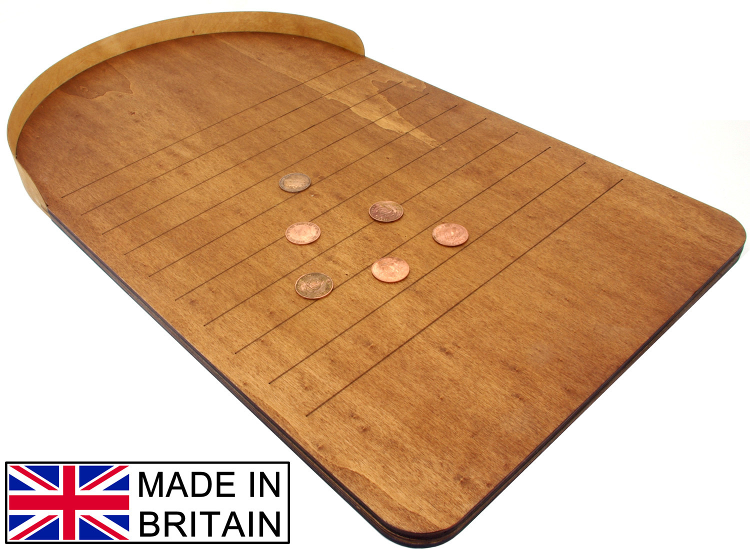 British Wooden Shove ha'penny board