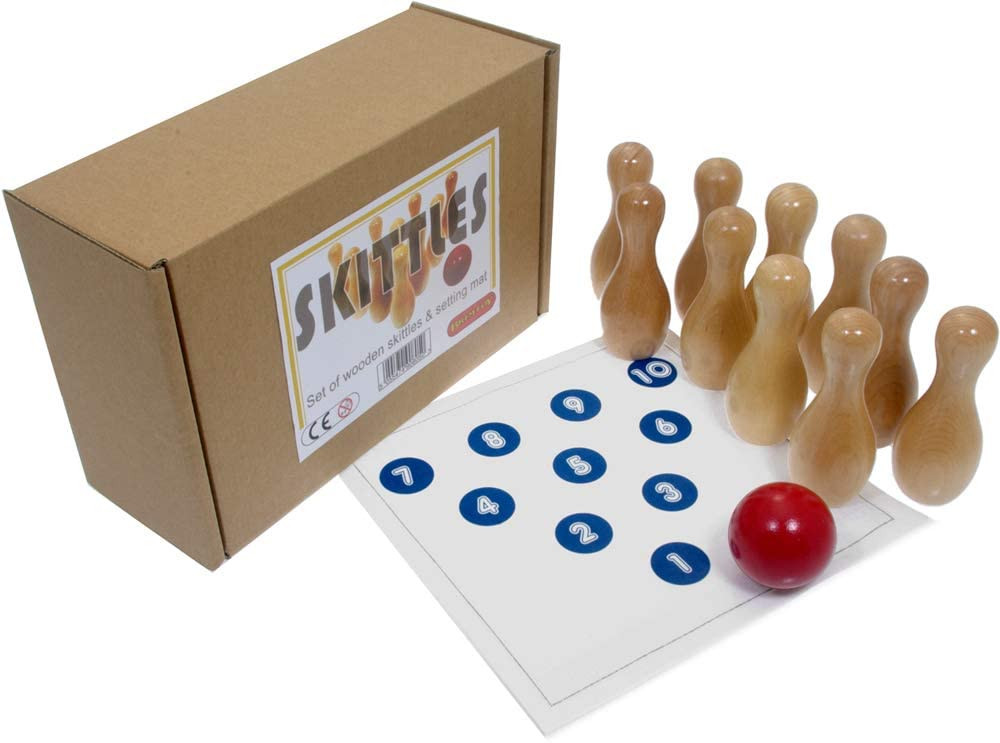 Wooden skittles / ten-pin bowling game