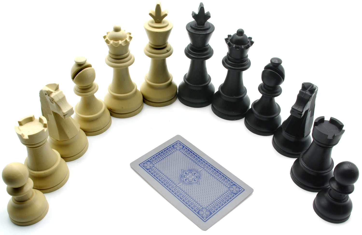 Tournament size (95mm) plastic Chess pieces / Chessmen