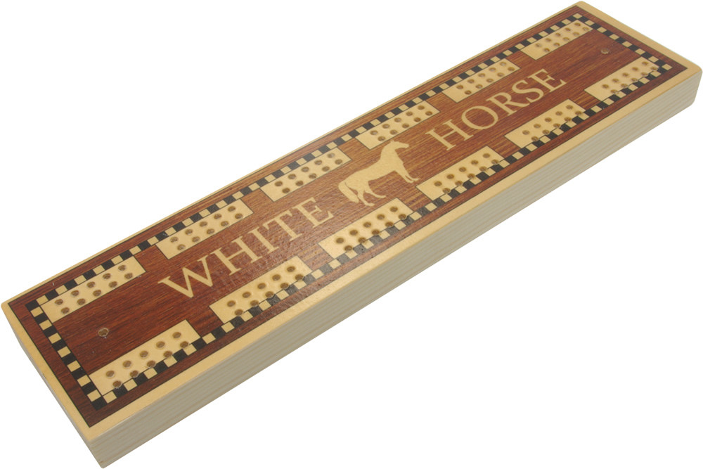 White Horse pub cribbage board