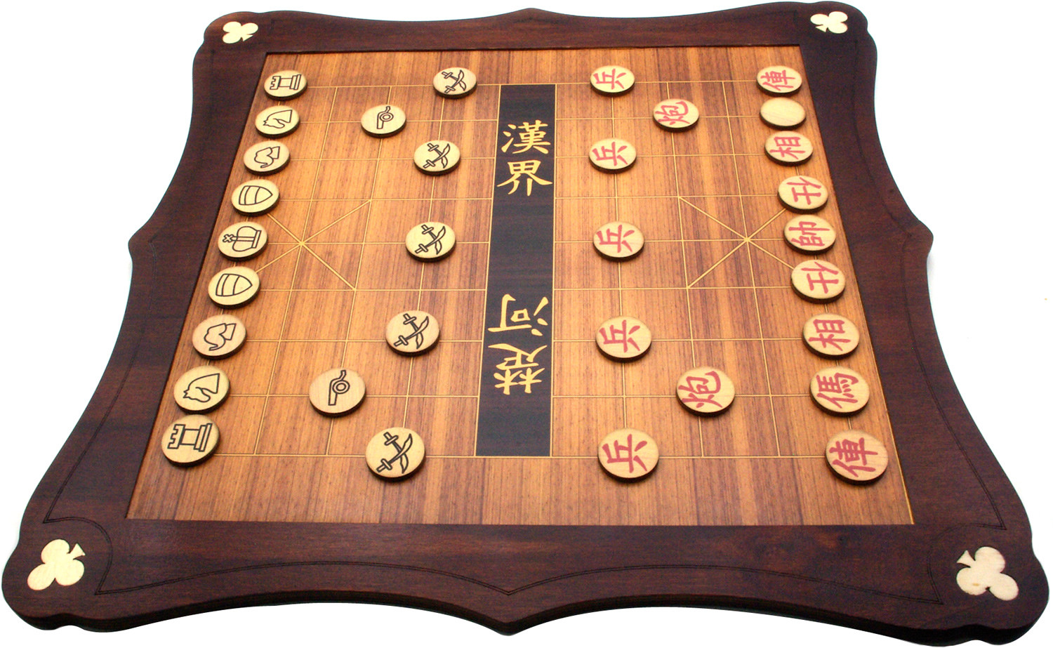 Xiangqi / Chinese Chess, traditional wooden game