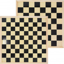 Wooden double sided Chess / International Draughts board 40 x 40 cm
