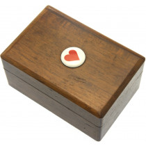 Wooden miniature card box