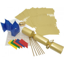 Deluxe Christmas Cracker Kit  35cm - Gold - 6 Pack