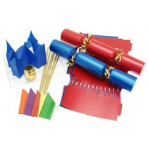 Deluxe Christmas Cracker Kit 35cm - Red & Blue - 6 Pack